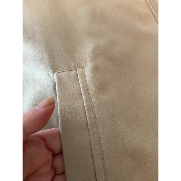 U.S. Air Force Falcon Cutter & Buck Beige Lightweight Jacket Front Zip Large - Picture 10 of 11